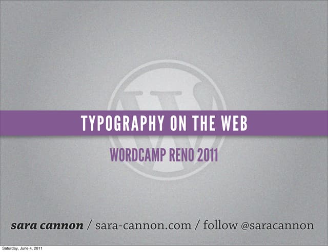 Typography on the Web