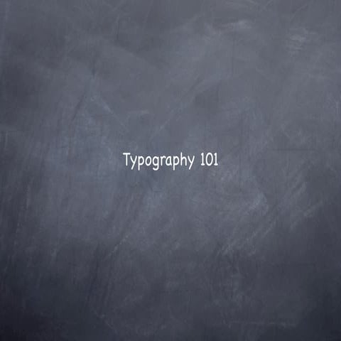 Typography101 092012