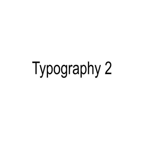 Typography 1 analysis | PPTX