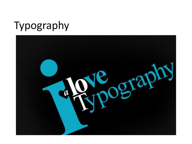 Typography ppt