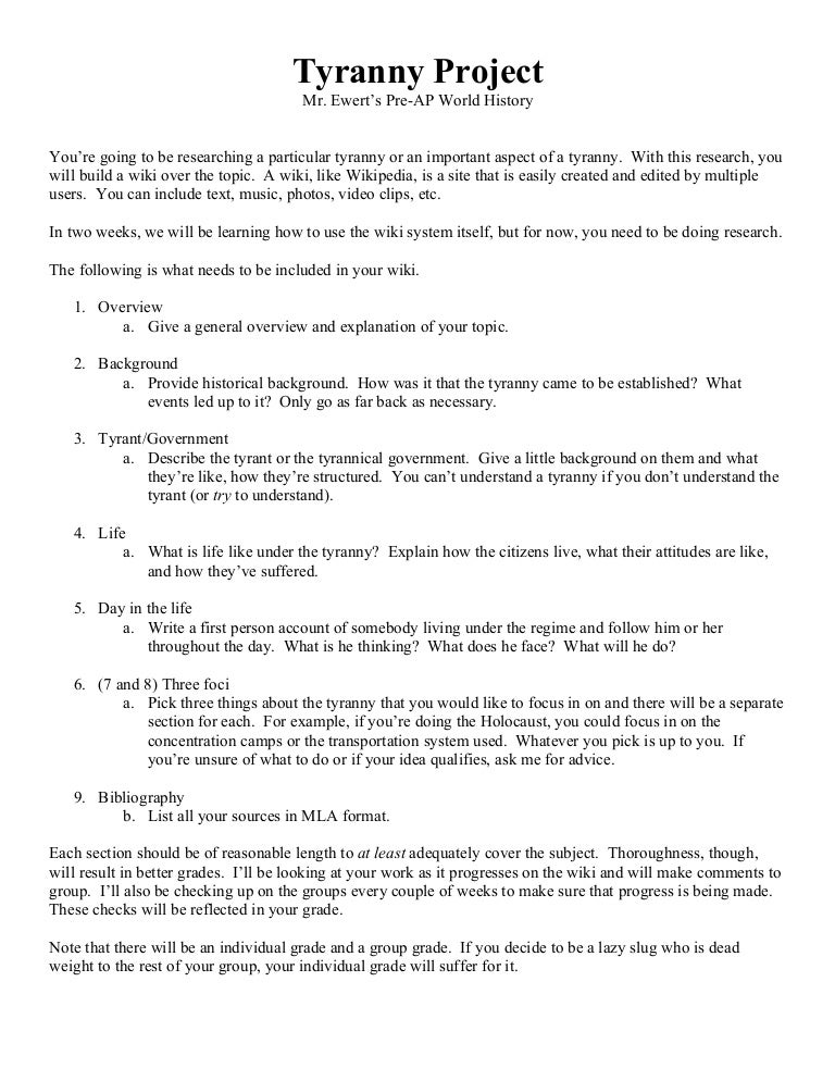 Tyranny Project