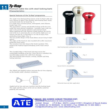AKBAR TRADING EST| Thomas & Betts Cable Tie Tyrap