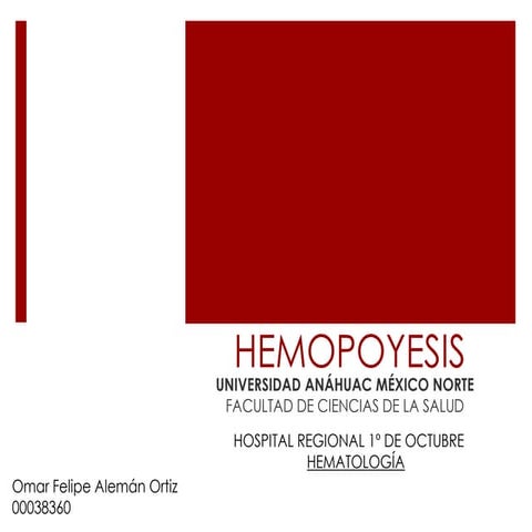 Hemopoyesis Generalidades