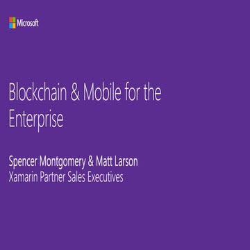 Mobile & Blockchain: An Intro to the Decentralised World