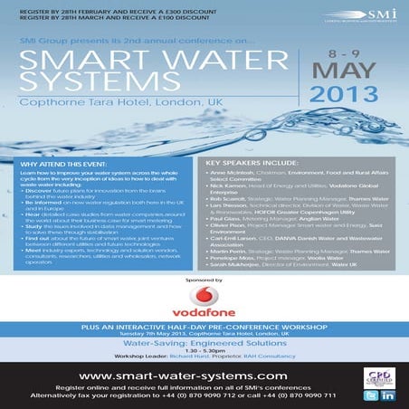 SMi's 2nd Annual Smart Water Systems conference