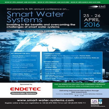 SMi Group's 5th annual Smart Water Systems 2016