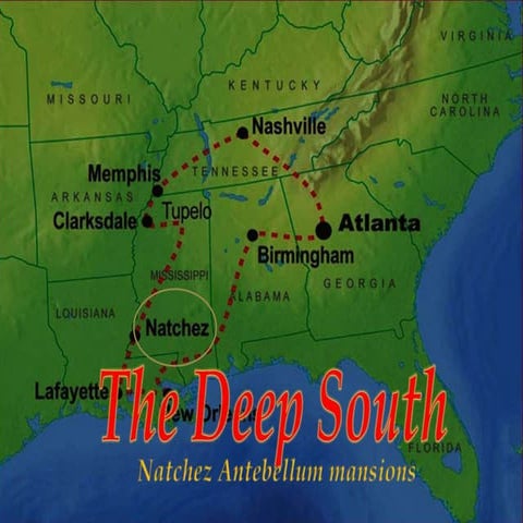 U.S   The Deep South -Natchez antebellum mansions