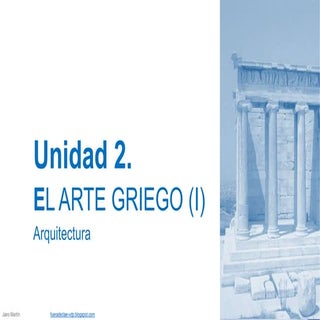 UD2 Arte griego. Arquitectura