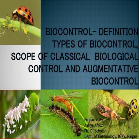 Introduction to Biological Control of Insect Pests