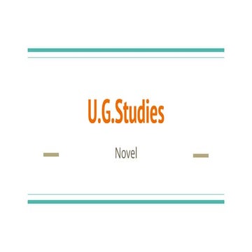 U.G.Studies Novel.pptx