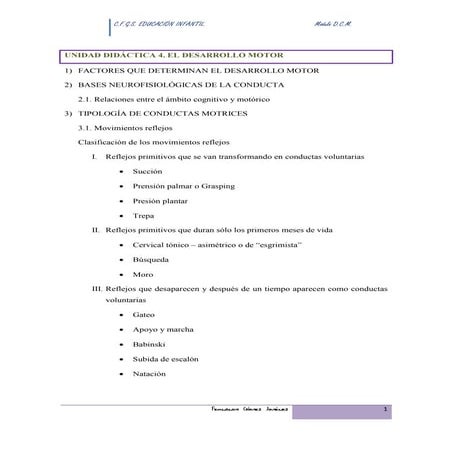 U.d 4 EL DESARROLLO MOTOR