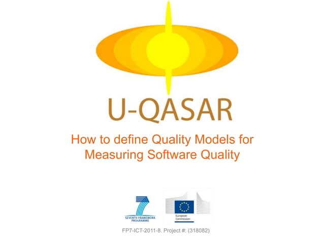 How to define Quality Models for Me...