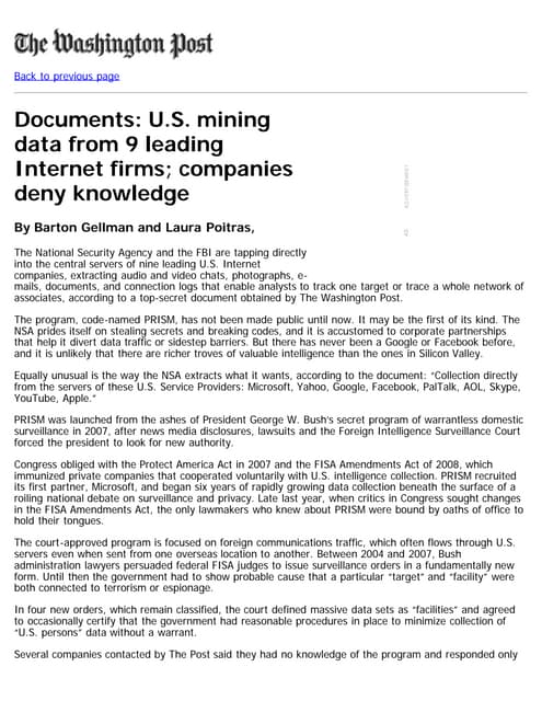 US mining data from 9 leading inter...
