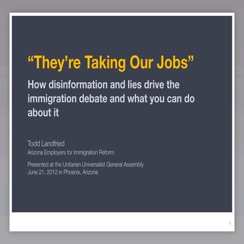 "They're Taking Our Jobs"