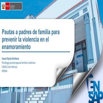 U03 T07 Pautas a padres de familia para prevenir la violencia en el ...