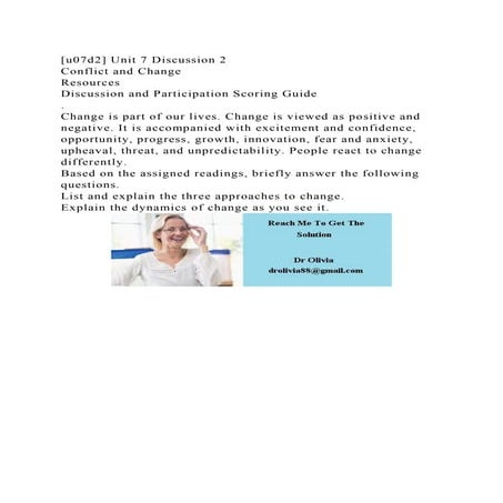 [u07d2] Unit 7 Discussion 2Conflict and ChangeResourcesDiscuss.docx