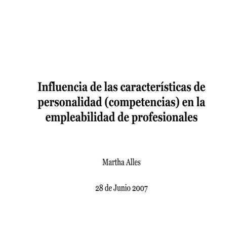 U1. influencia personalidad