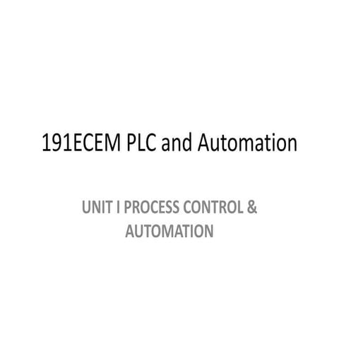 plc and automation for ece department students