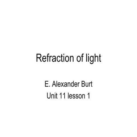 U10 Cn1 Refraction Intro
