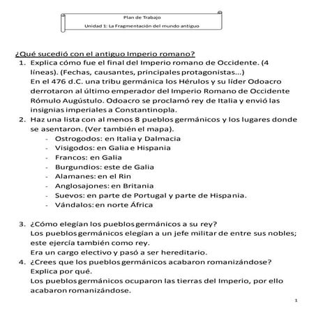 Unidad 1: Baja Edad Media - Apuntes clase