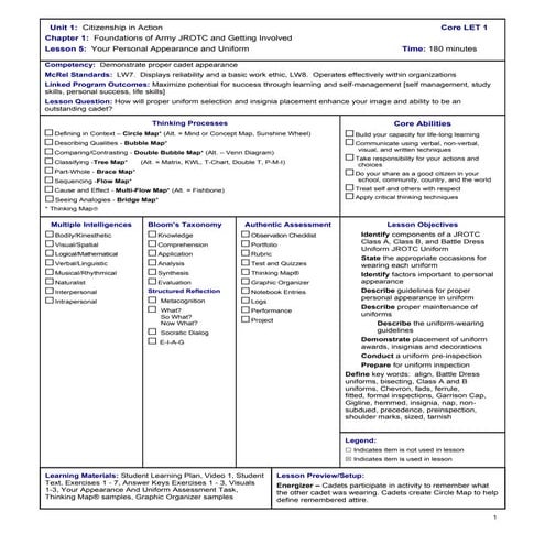 Lesson 5 Lesson Plan