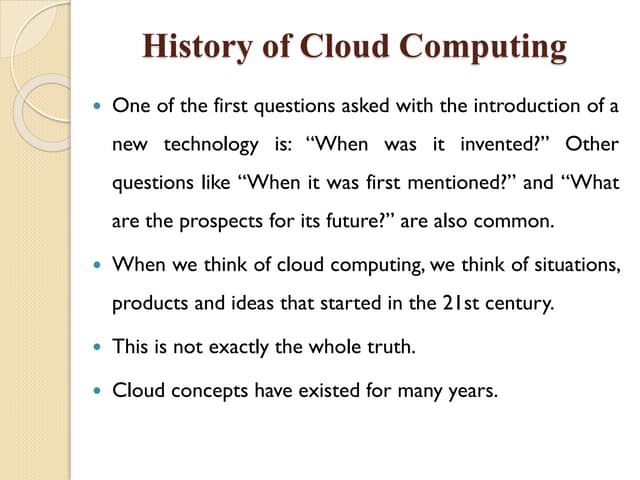 History of cloud computing