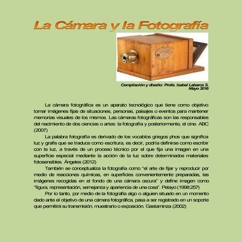 Linea Tiempo Cámara Fotografía