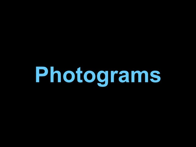 U1 Photograms Slideshow