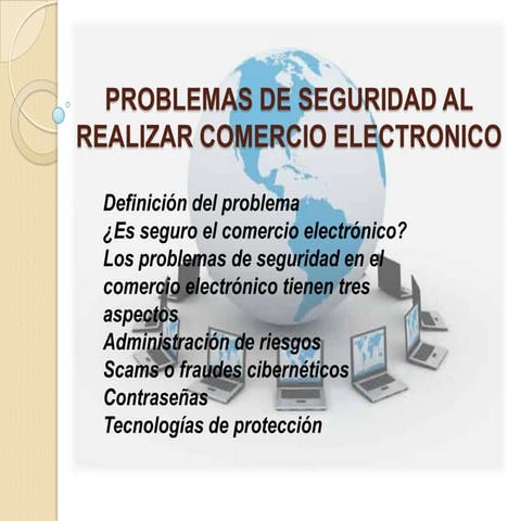 U1 problemas de seguridad al realizar comercio electronico
