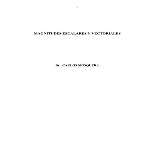 U1 s1 magnitudes escalares y vectoriales