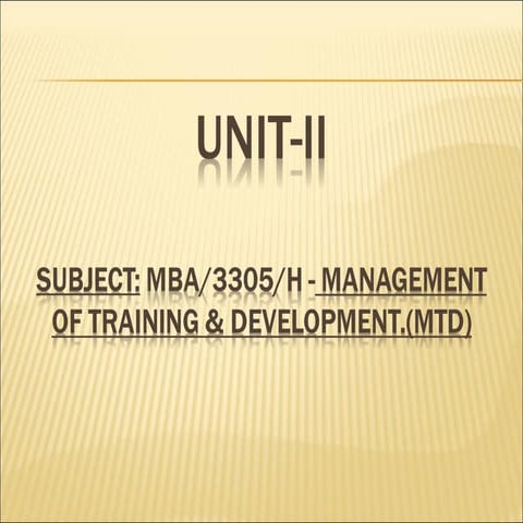 Training Functions, Training Needs Assessment, Action Research, Organizationa...