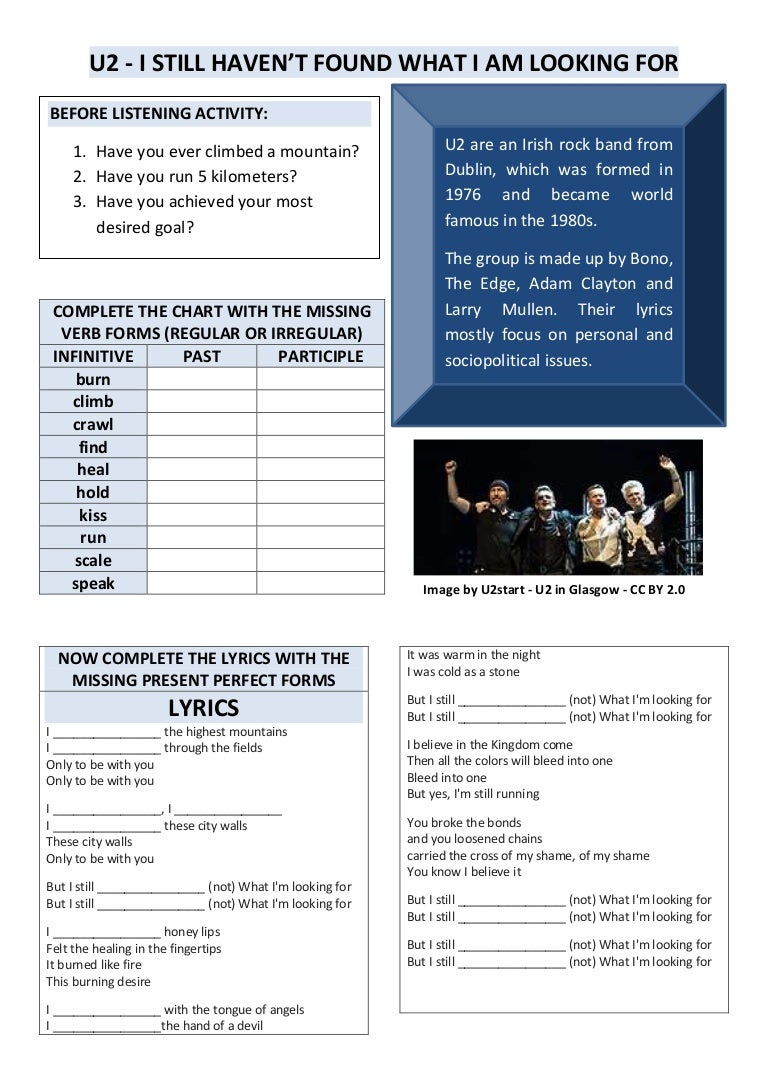 U2 I Still Haven T Found What I Was Looking For