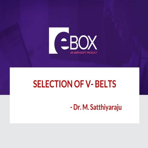 U2_S3_Selection of V- belts.pptx
