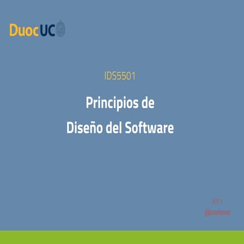 Principios diseño del software 