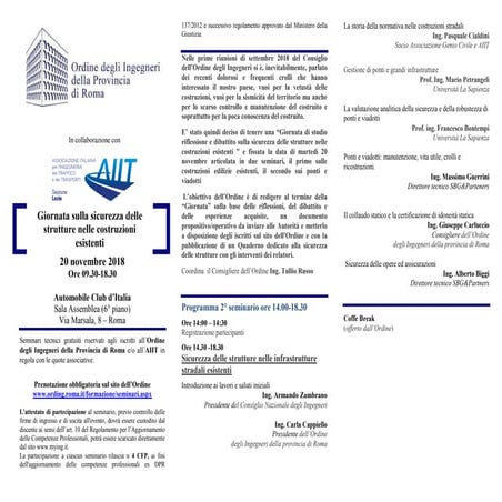 seminario sulle strutture esistenti: ponti e viadotti | PDF