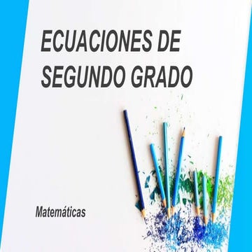 U3   09 ecuaciones de segundo grado