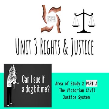 U302 part a the victorian civil justice system