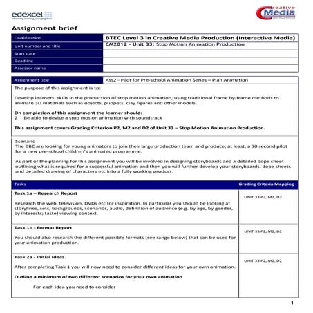 Pre production report | DOCX