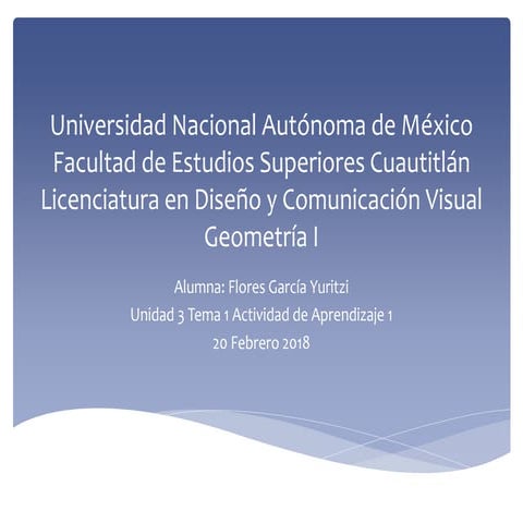Unidad 3 Actividad 1 Geometria I Flores Yuritzi | PDF