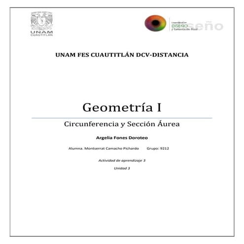 Circunferencia y Sección Áurea
