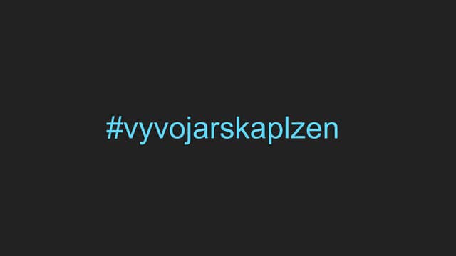 Vývojařská Plzeň - React