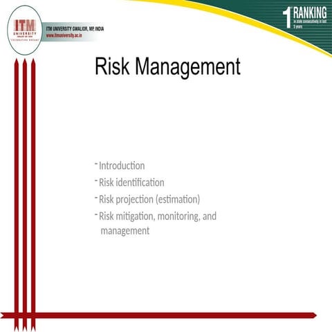 U3_Project Risk Management.pptx Estimation and Budget planning of Cost