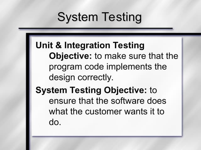 U 3 System Testing.pptDFDSFDFDFDSFDFDFDSFDSF