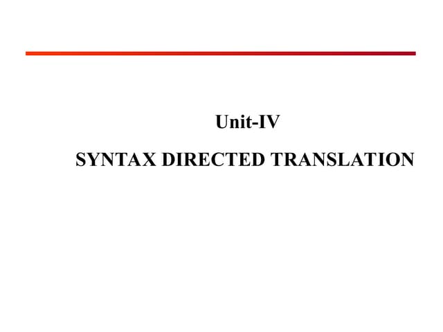 u4-p1 syntax directed translation and .ppt