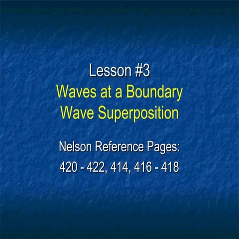 Grade 11, U4 L3-Superposition of Waves