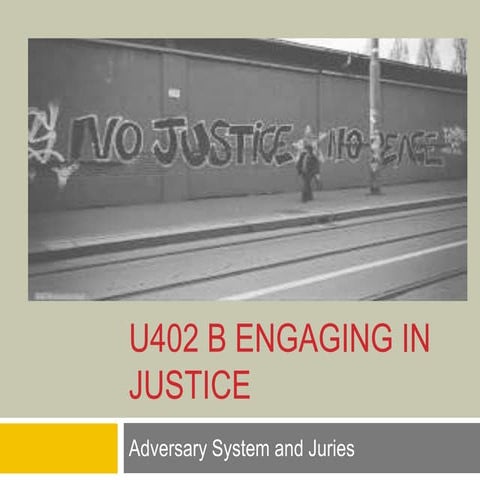 U402 B Engaging in Justice 