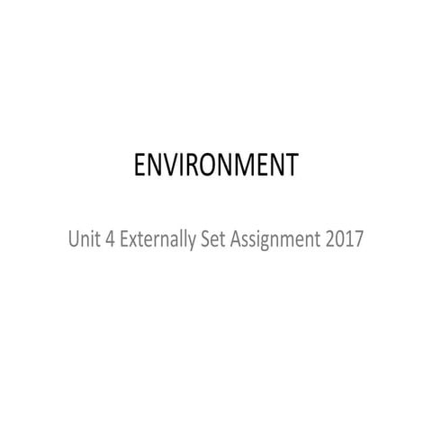 U4 2017 Exam Environment
