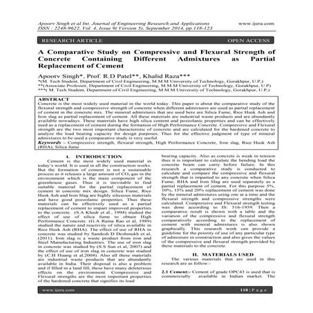 IRJET- Partial Replacement of Cement in Concrete by Silica Fume | PDF
