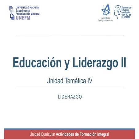 Educacion y liderazgo II