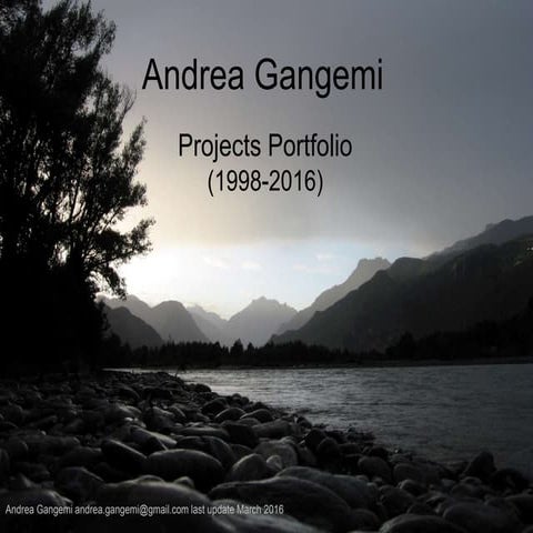 Andrea Gangemi: project portfolio 